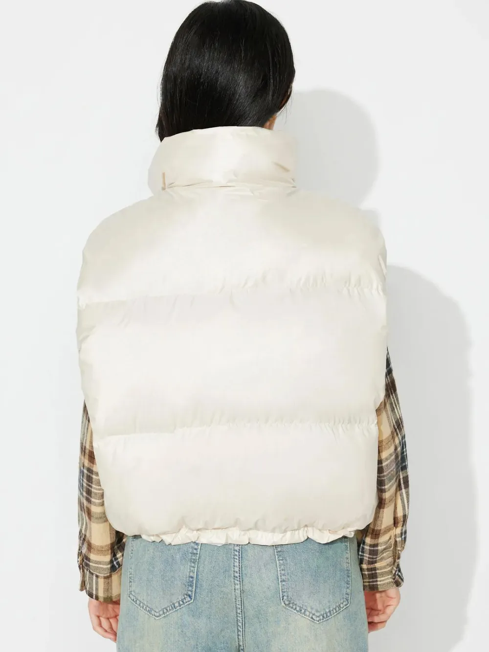 Zip Up Vest Coat with Pockets, image 2