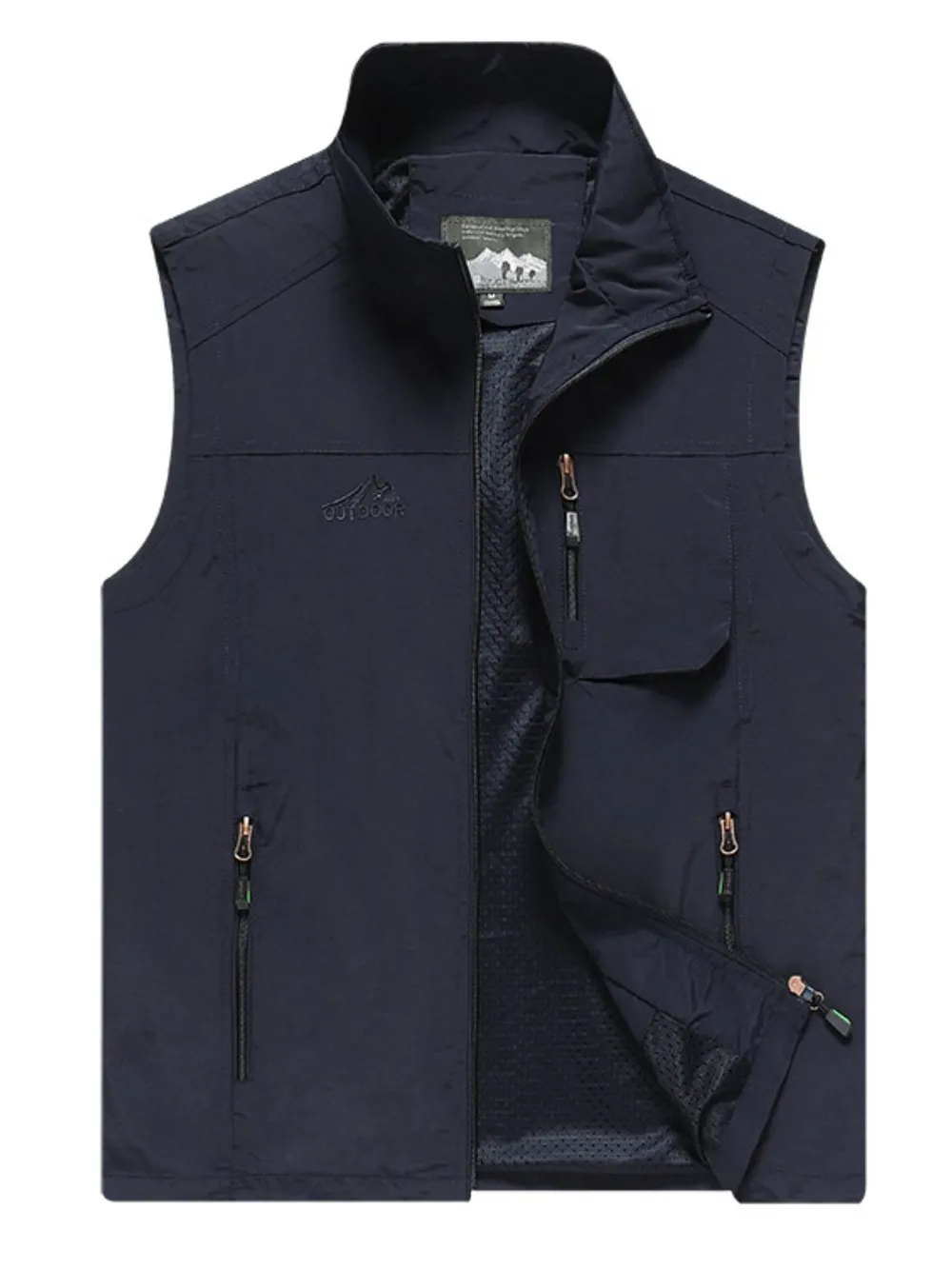 Men's Plus Size Zip Up Vest, image 9