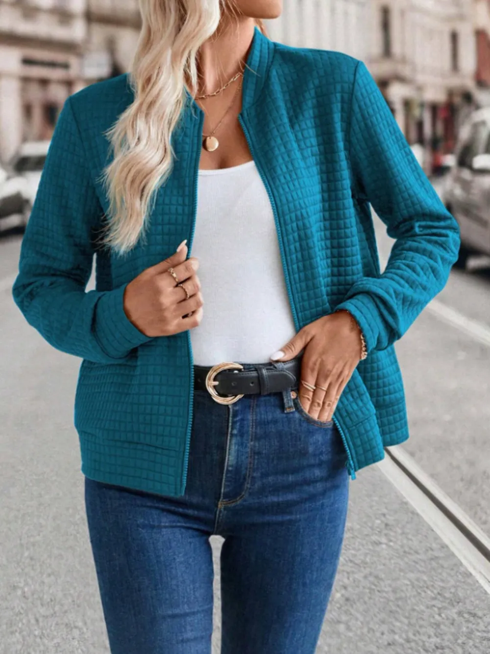 Zip Up Long Sleeve Jacket, image 9