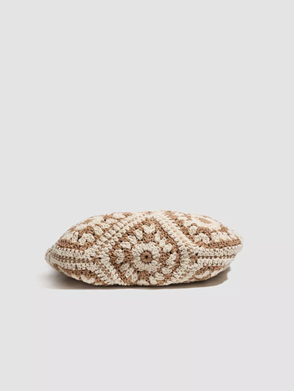 Boho Chic Crochet Granny Square Shoulder Bag, image 6