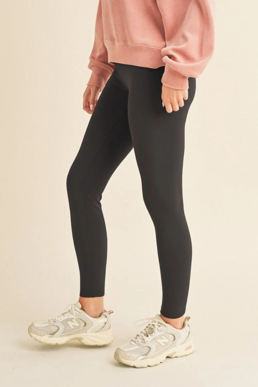 Full Size Fleece Lined High Waisted Leggings, image 3