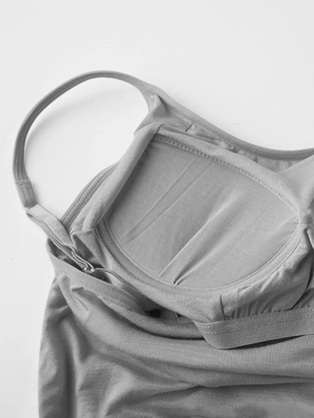 Round Neck Spaghetti Strap Cami Dress with Bra, image 7