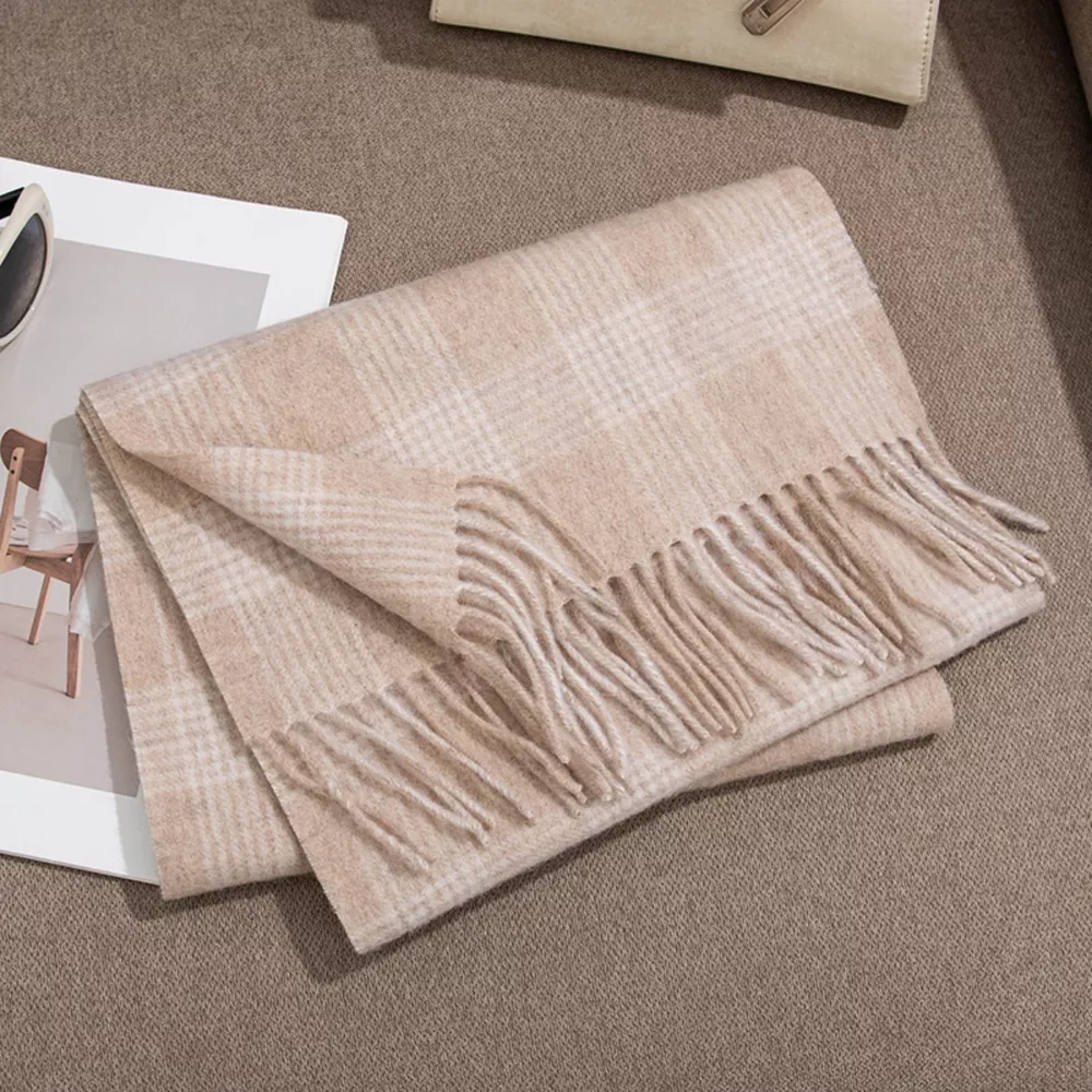 Plaid Fringe Scarf, image 5