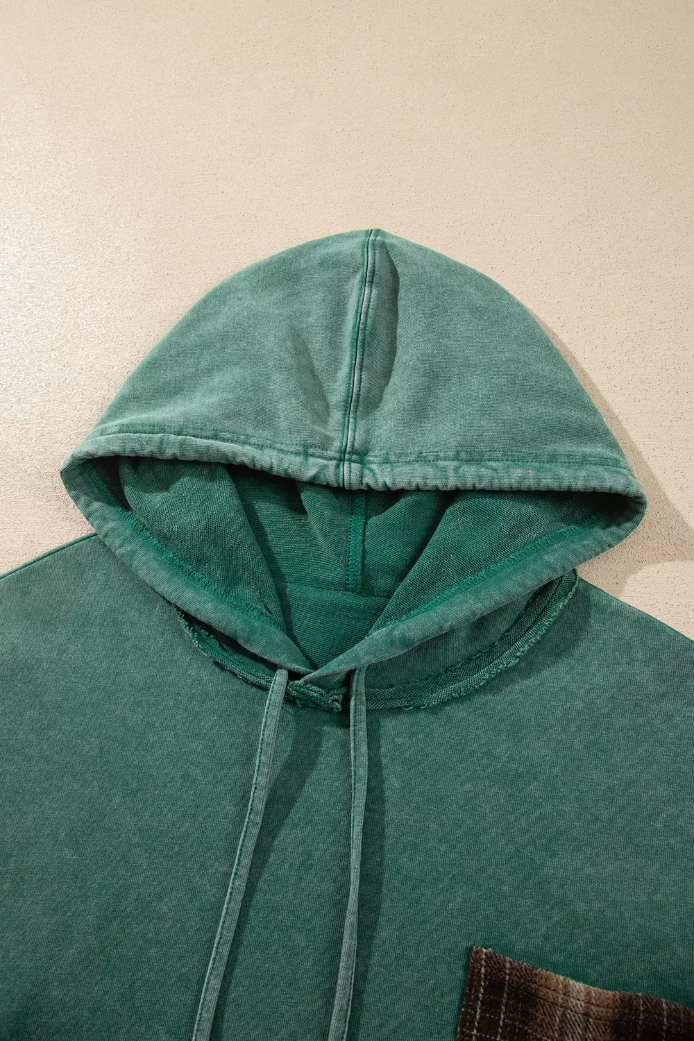 Plaid Kangaroo Pocket Hoodie, image 5