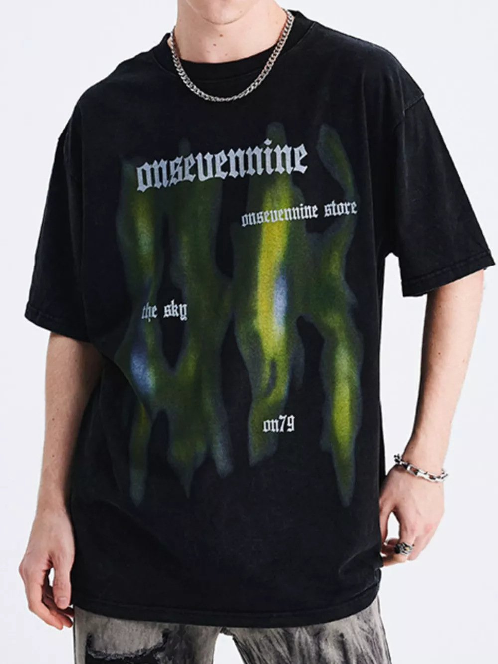 Men's Vintage Graphic Oversized T-Shirt, image 2