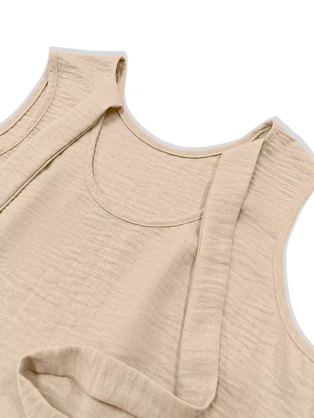 Sleeveless Ruffle Hem Mini Dress, image 5