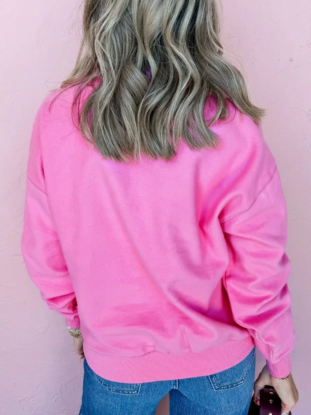 Snap Front Long Sleeve Sweatshirt, image 2