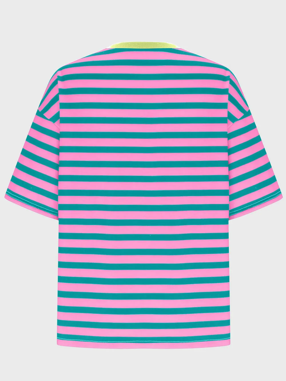 Striped Round Neck Half Sleeve T-Shirt, image 10