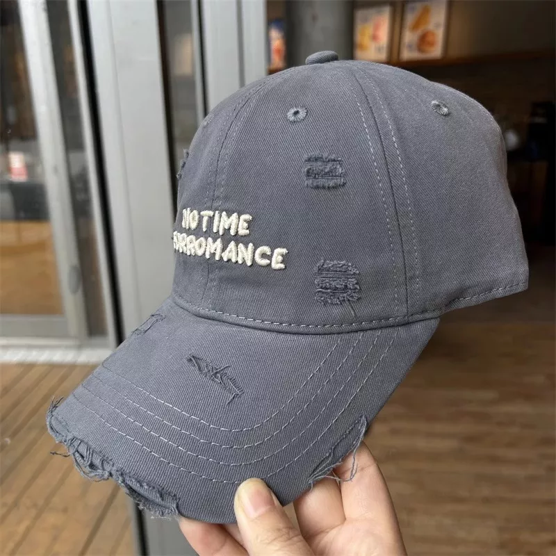 Distressed Embroidered Baseball Cap, image 7