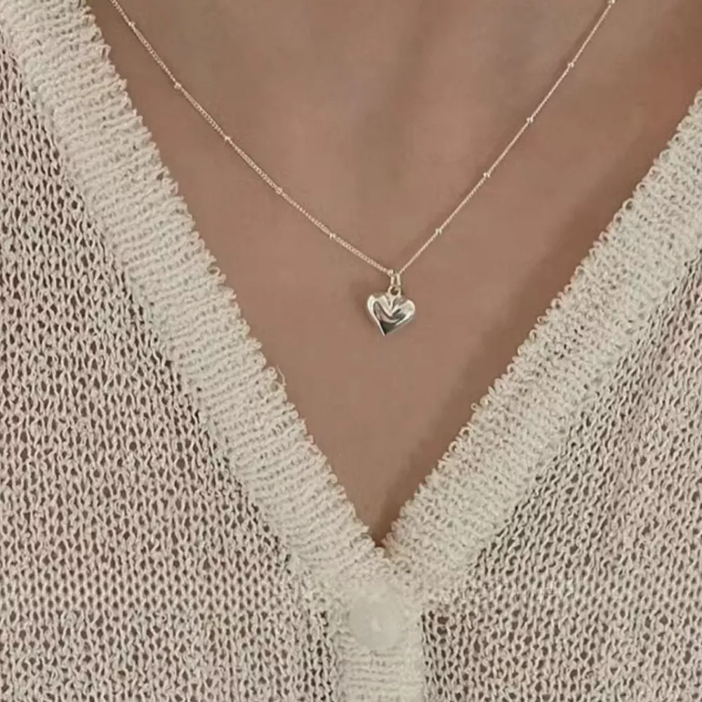925 Sterling Silver Heart Necklace, image 6