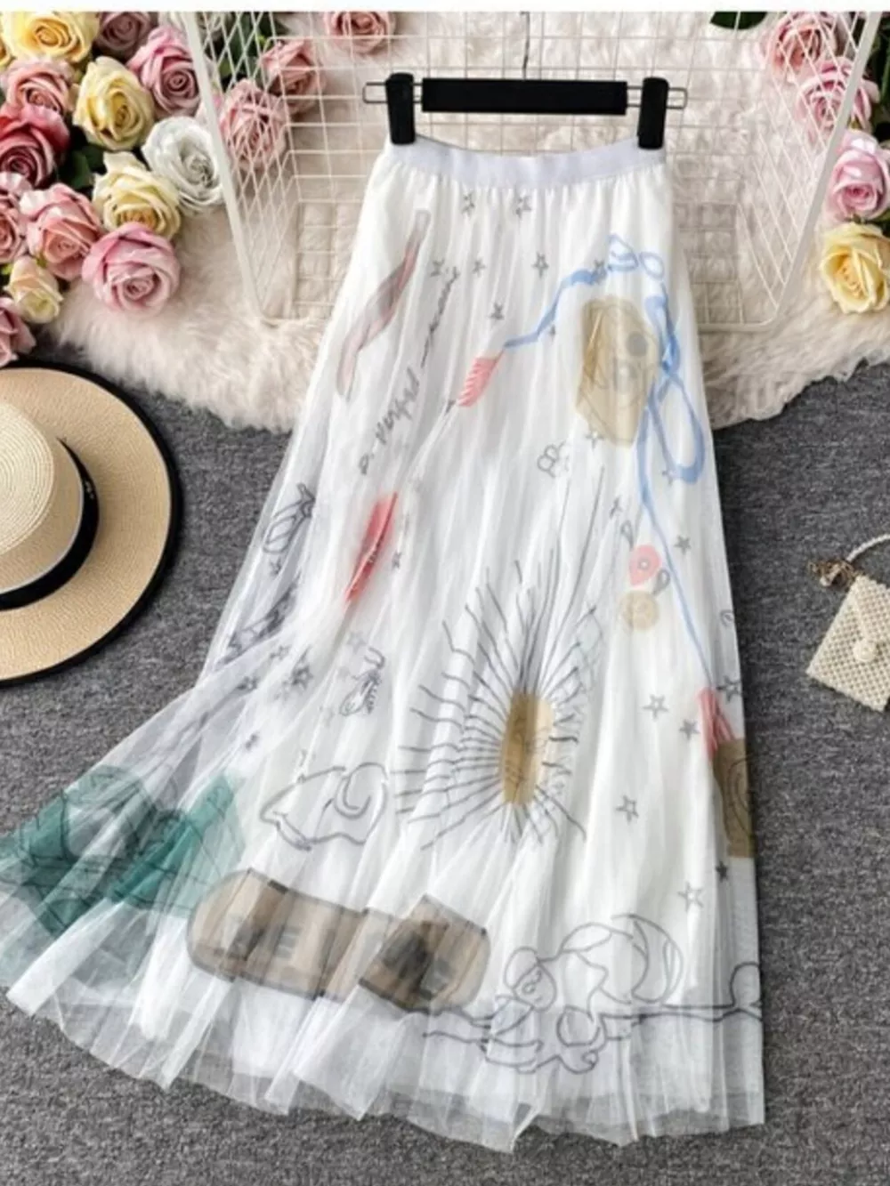 Printed Tulle Skirt, image 15