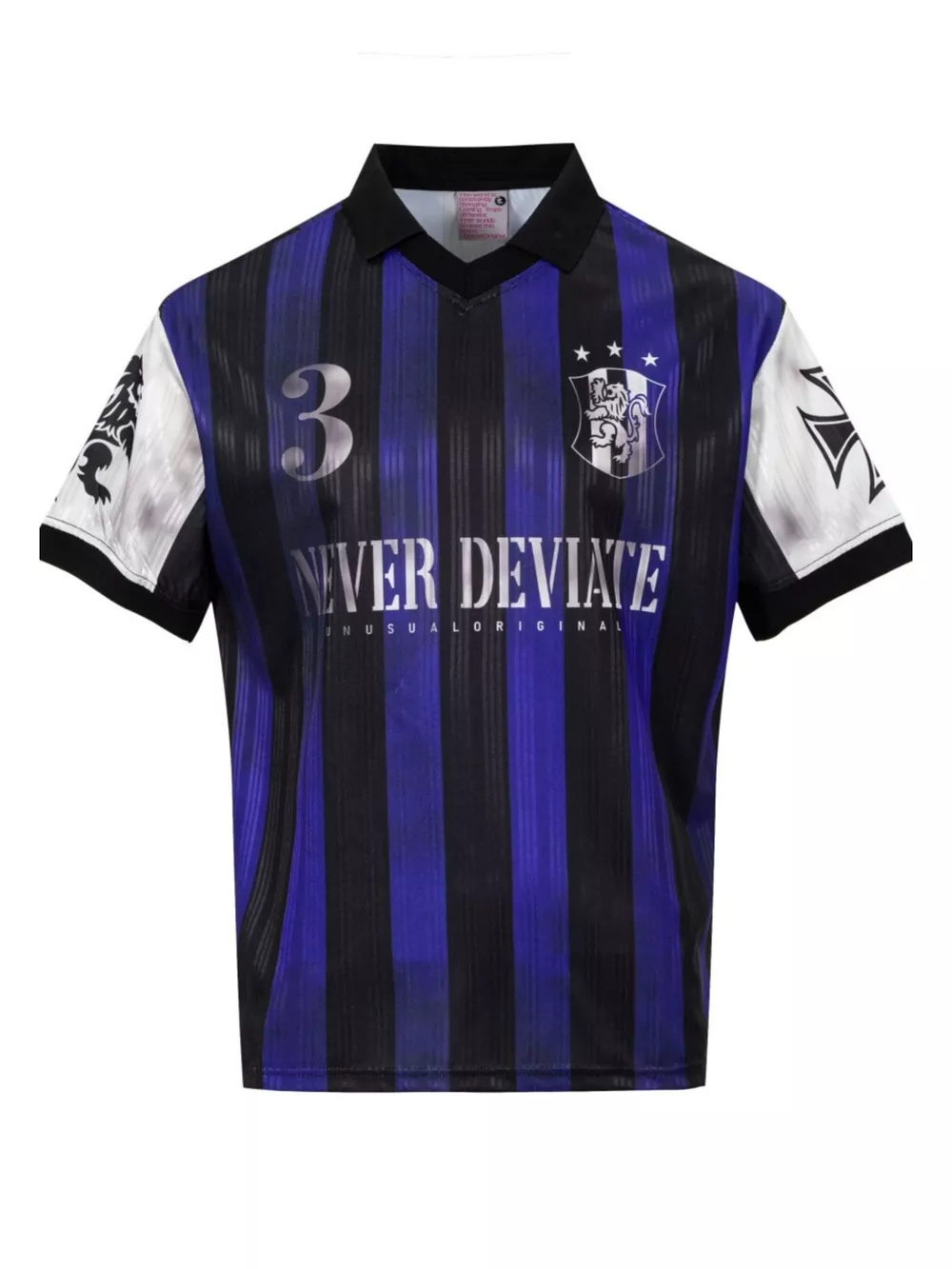 Men's Striped Soccer Jersey T-Shirt, image 2