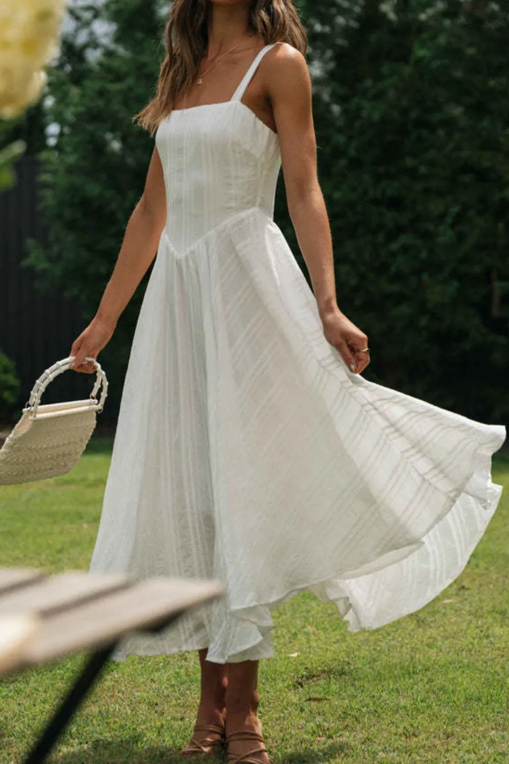 Square Neck Midi Cami Dress, image 4