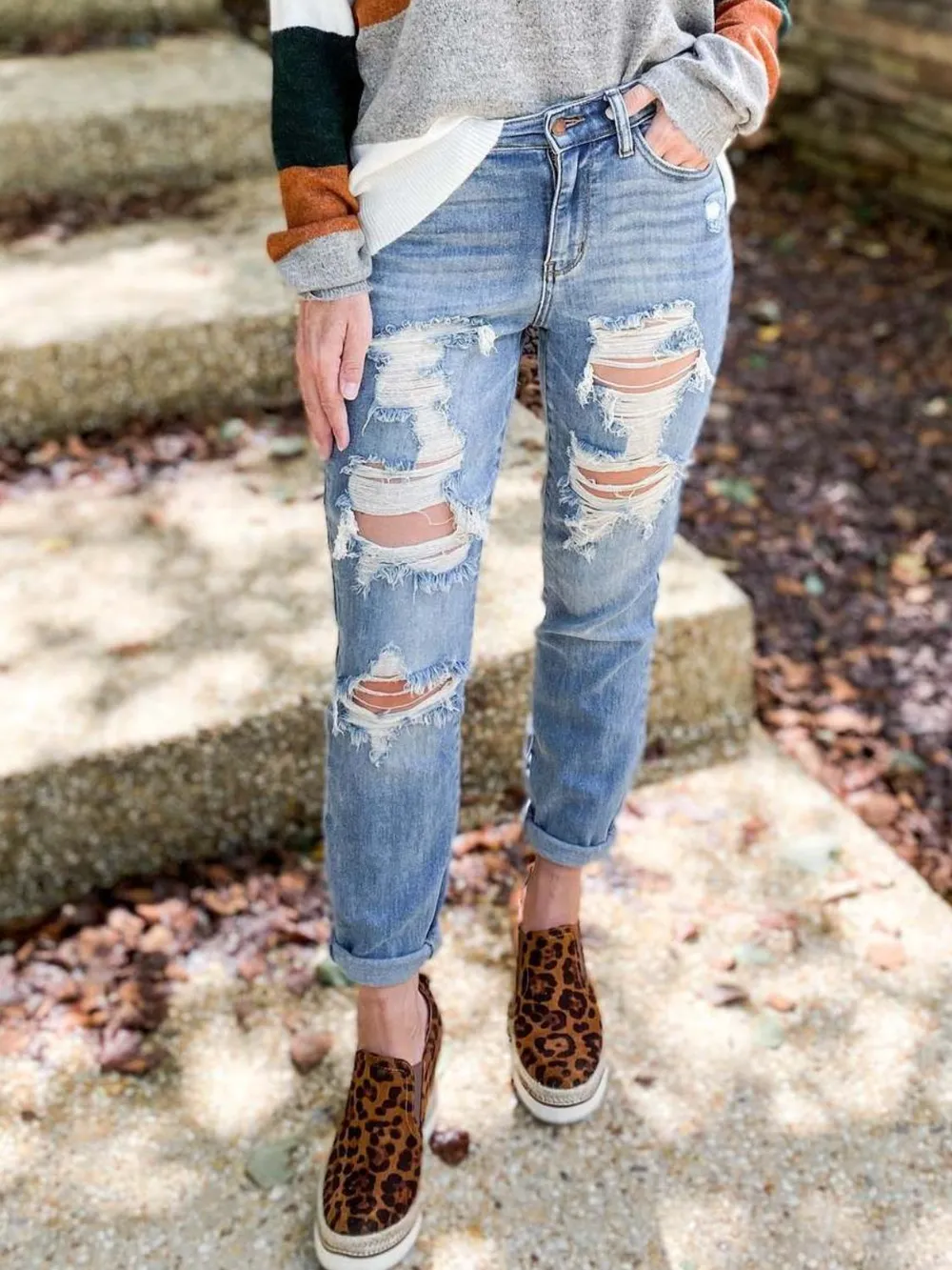 Distressed Skinny Jeans, image 3