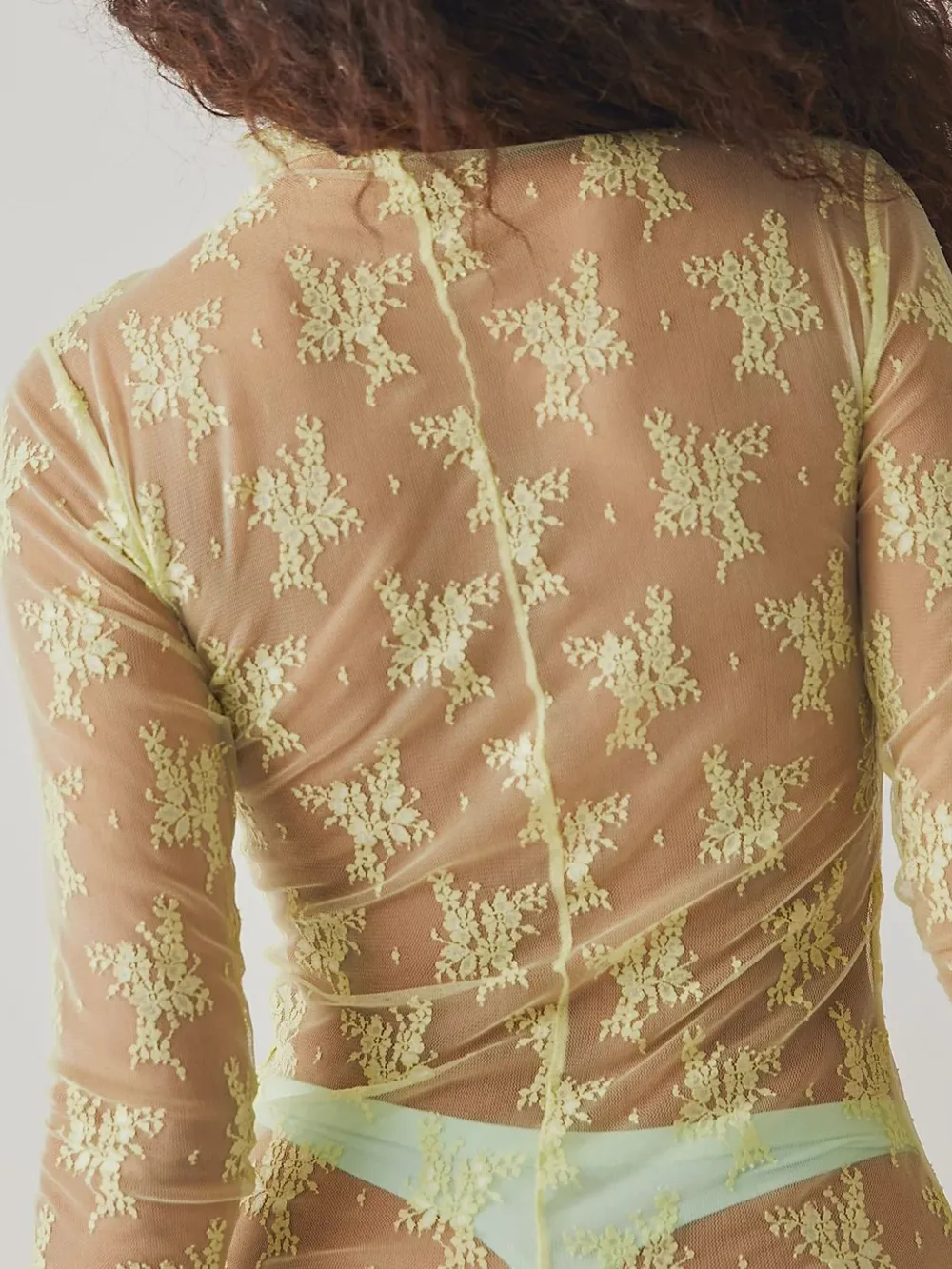 Lace Mock Neck Long Sleeve Blouse, image 13