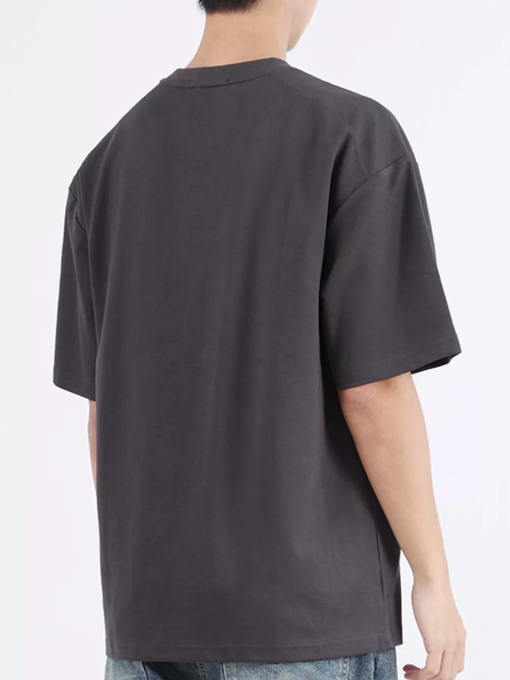 Men's Plus Size Round Neck Half Sleeve T-Shirt, image 3