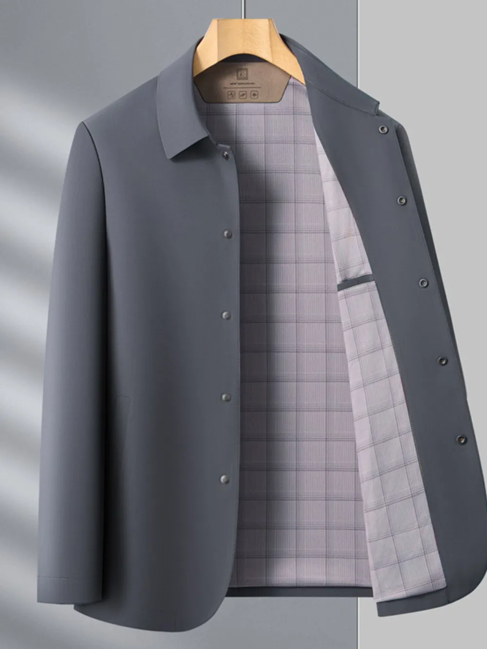 Men's Button Up Long Sleeve Blazer, image 2