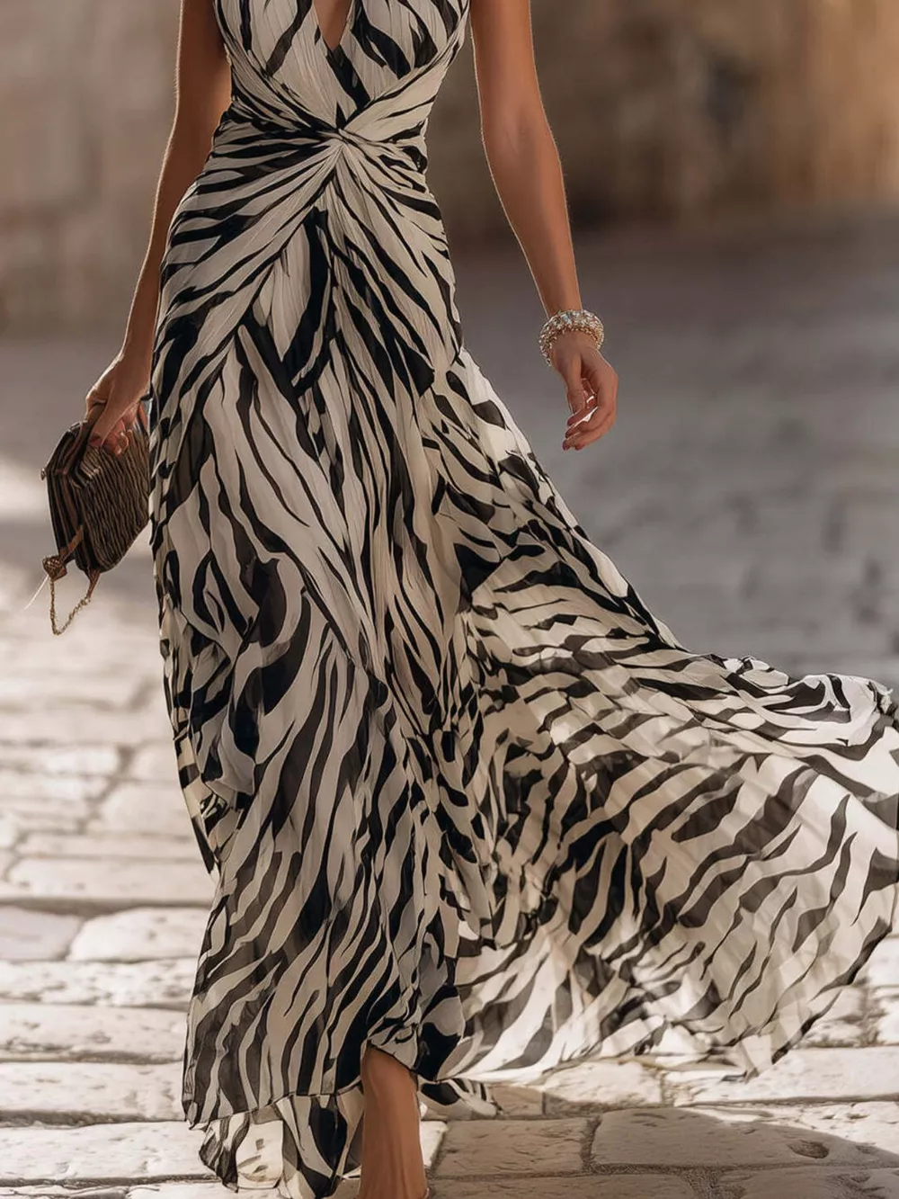 Halter Neck Ruched Maxi Dress, image 13