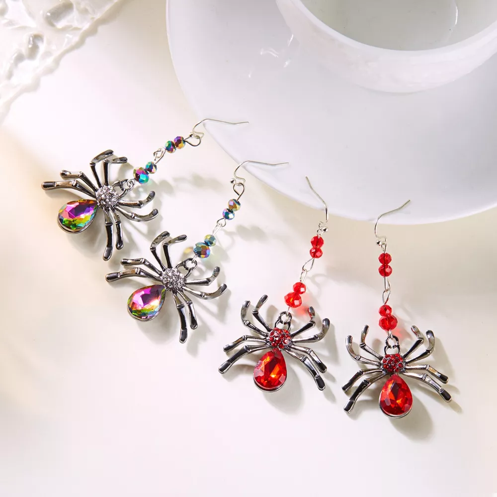 Halloween Spider Dangle Earrings, image 2