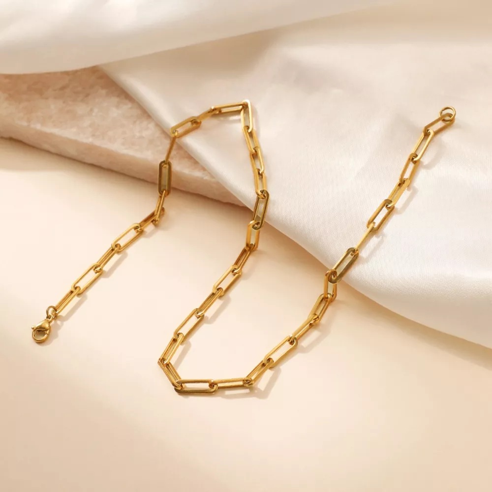 18K Gold-Plated Chain Necklace, image 3