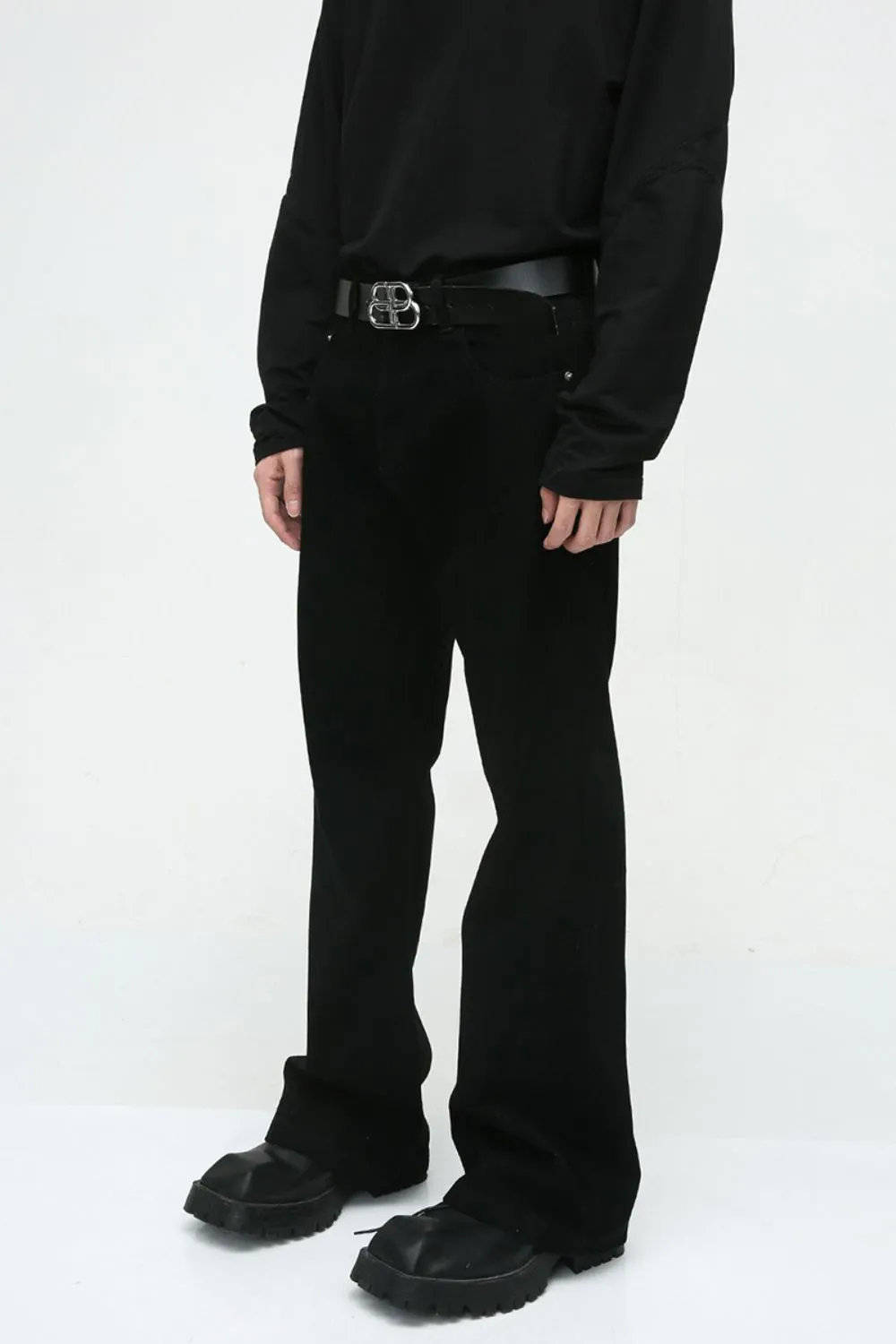 Men's Slim Bootcut Jeans, image 2