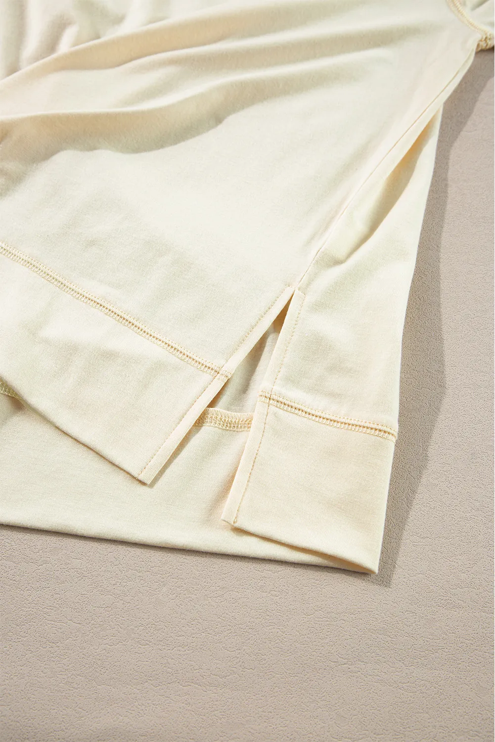 Slit Notched Long Sleeve Blouse, image 6