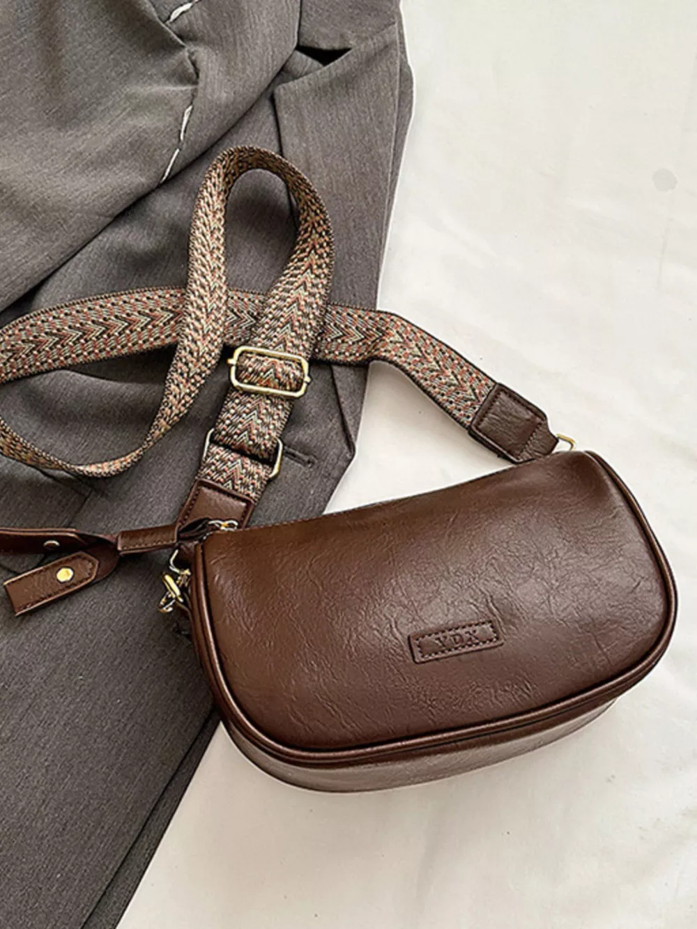 Wide Strap Crossbody Bag, image 4