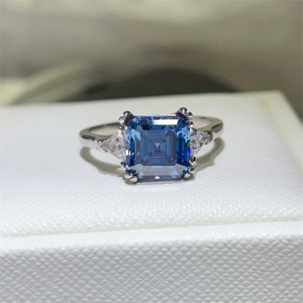 3 Carat Moissanite 925 Sterling Silver Ring, image 6