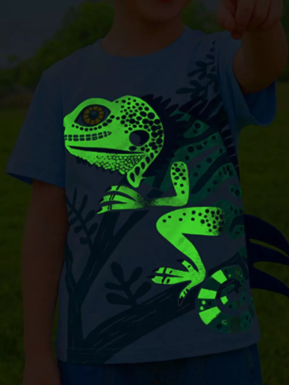 Children's Lizard Graphic Short Sleeve T-Shirt, image 6