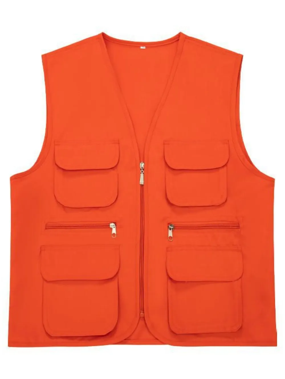 Men's Plus Size Pocketed Zip Up Vest, image 3