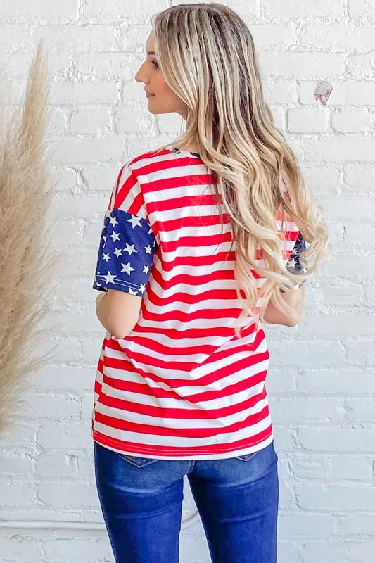 American Flag Short Sleeve Top, image 4