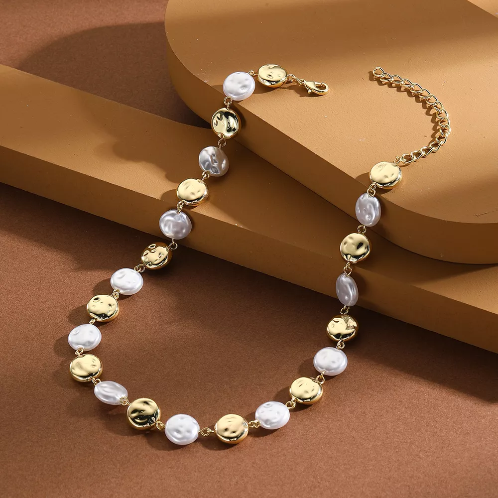 Alloy Pearl Chain Necklace, image 6