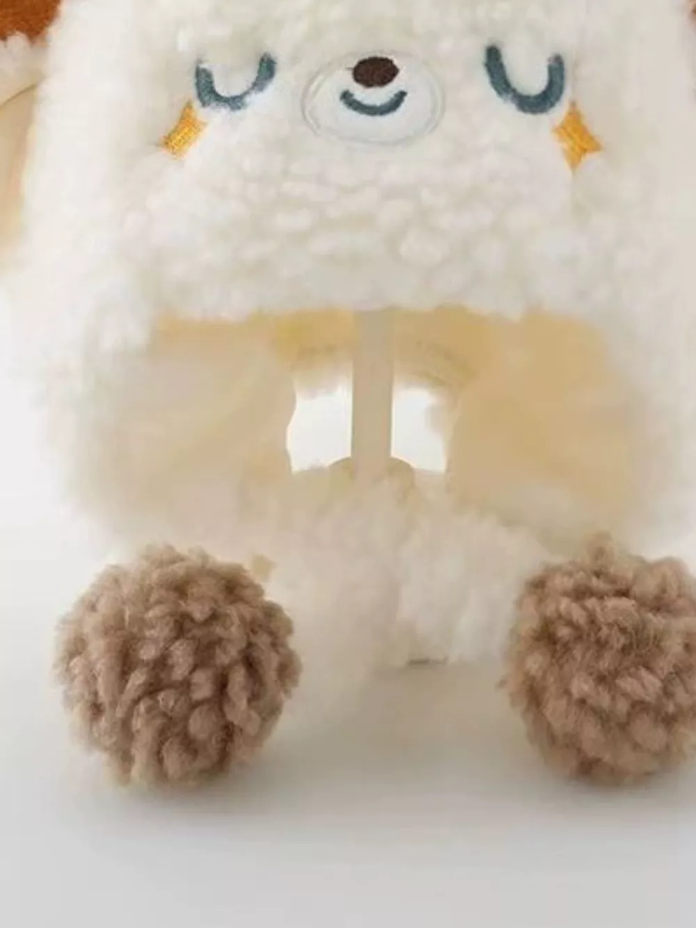 Children's Cute Lamb Plush Hat, image 9