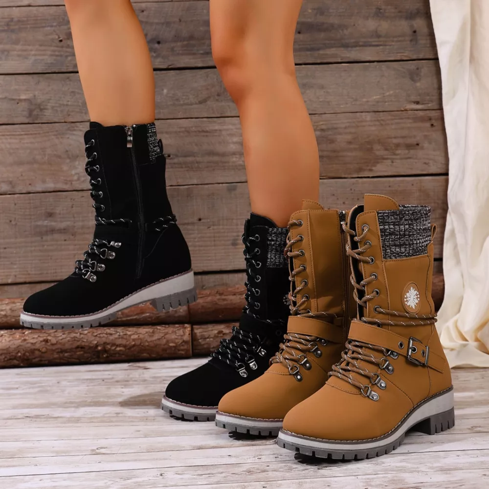 Lace-Up Ankle Combat Boots, image 9