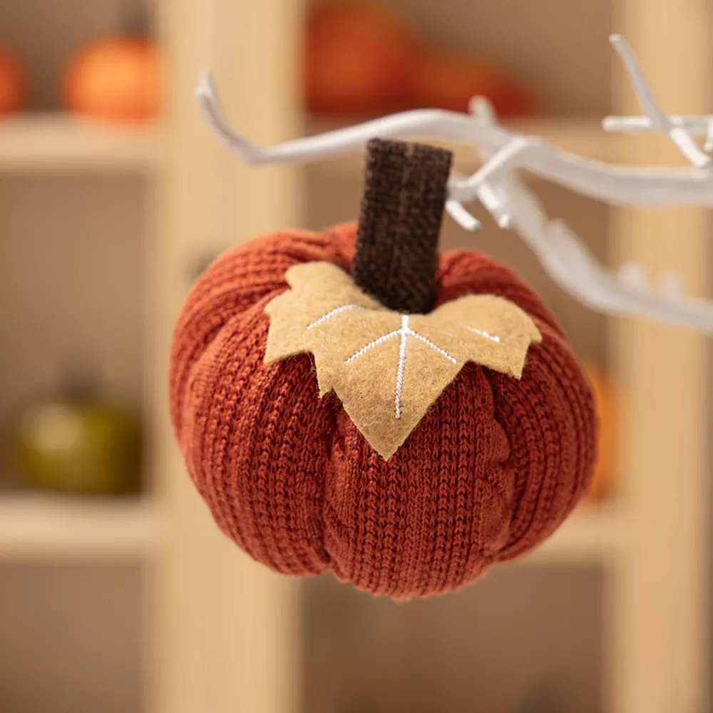 Knitted Pumpkin Decorative Ornaments, image 3