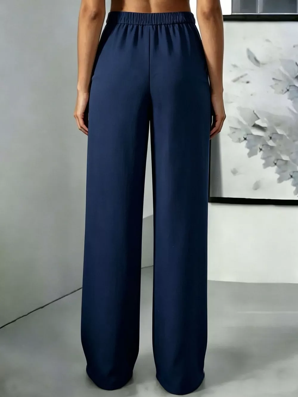 High-Waisted Pleated Wide-Leg Pants, image 14