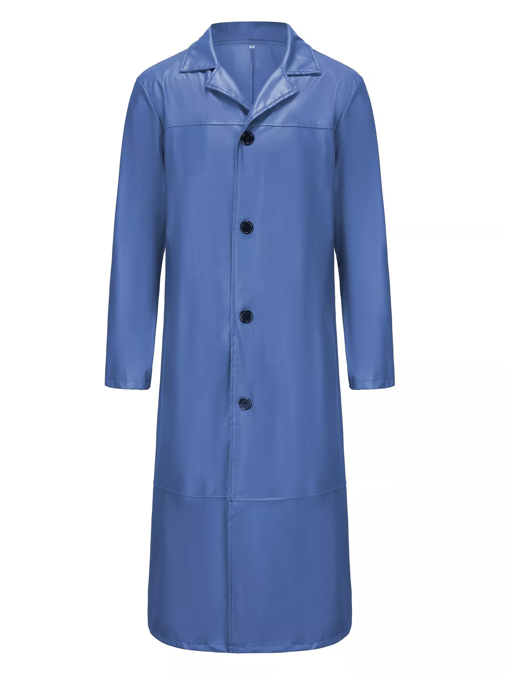 Men's Full Size Button Up Long Sleeve Longline Jacket Plus Size, image 8