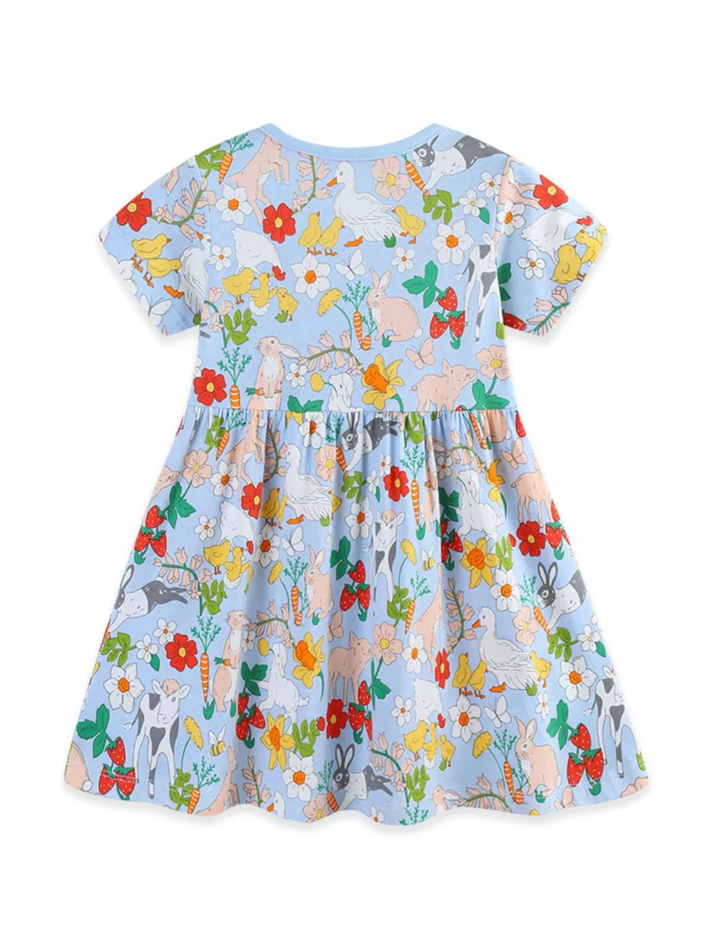 Children's Cartoon Animal Print Casual Dress, image 6