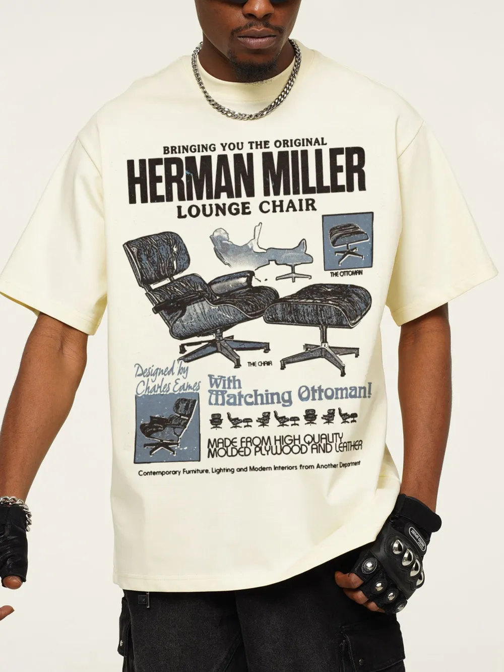 Men's Graphic Round Neck Short Sleeve T-Shirt, image 5