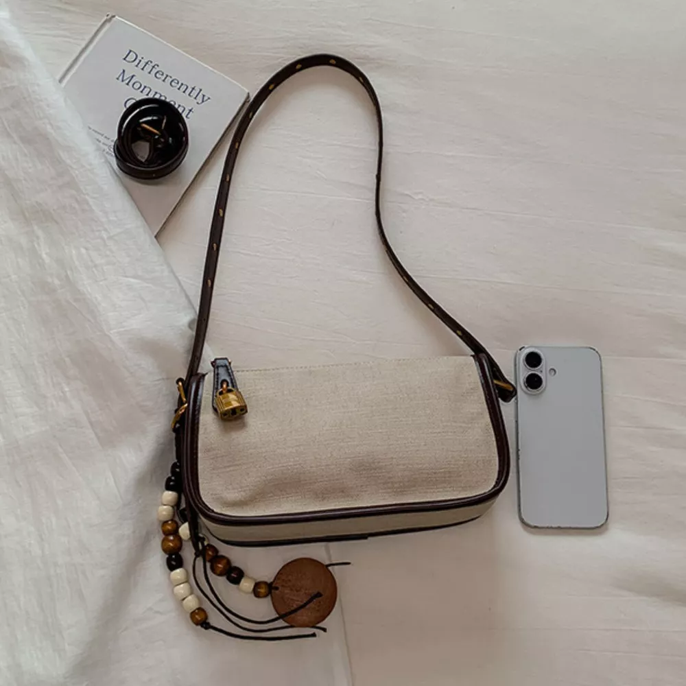 Vintage Lock Detail Shoulder Bag, image 4