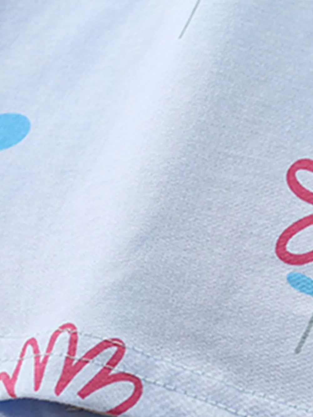 Children's Floral Print Round Neck Tee and Shorts Set, image 3