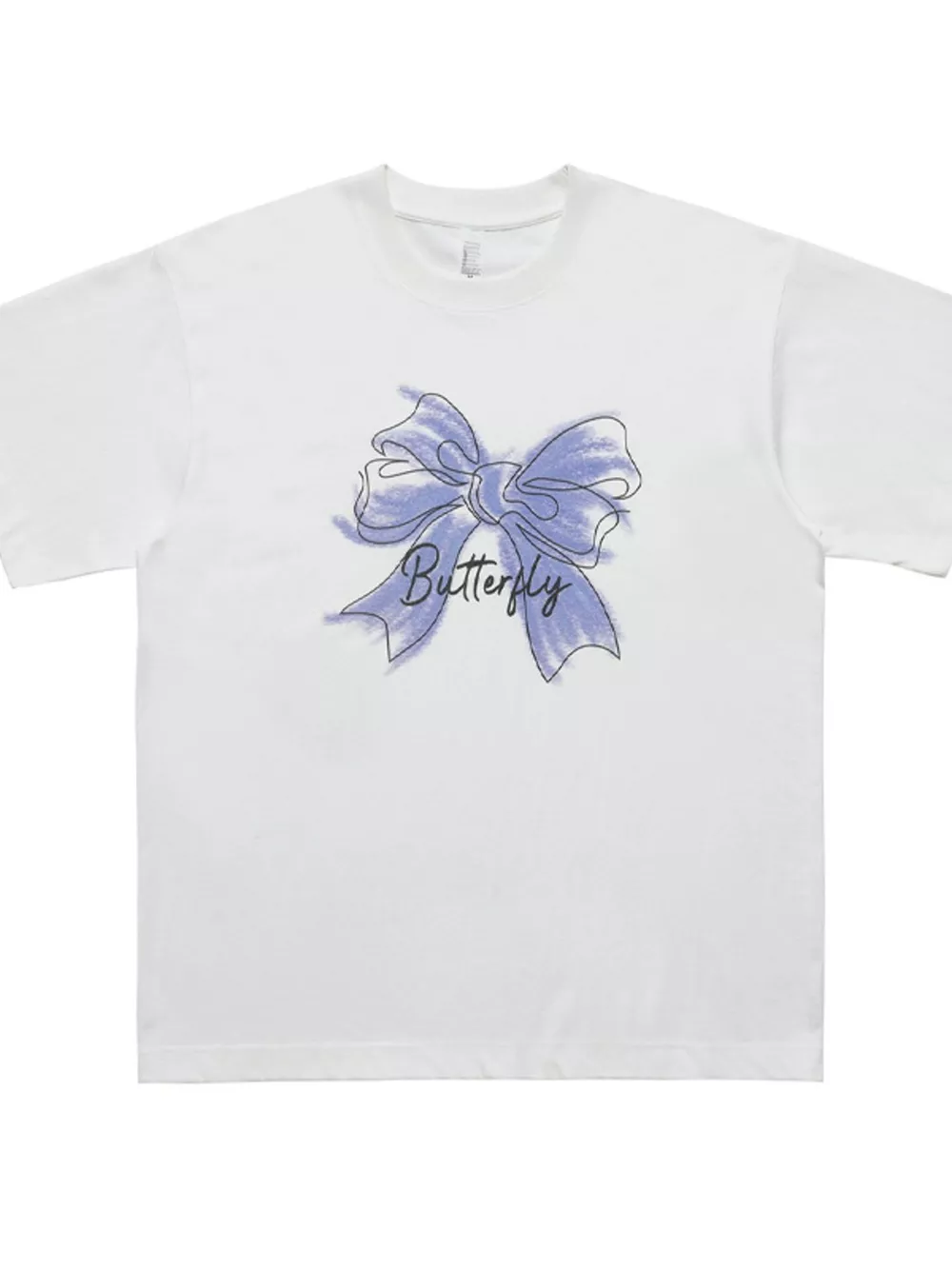 Men's Bow Butterfly Round Neck Short Sleeve T-Shirt, image 4