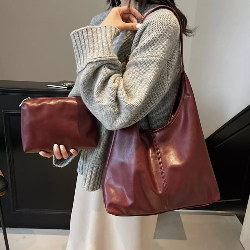 PU Leather Shoulder Bag