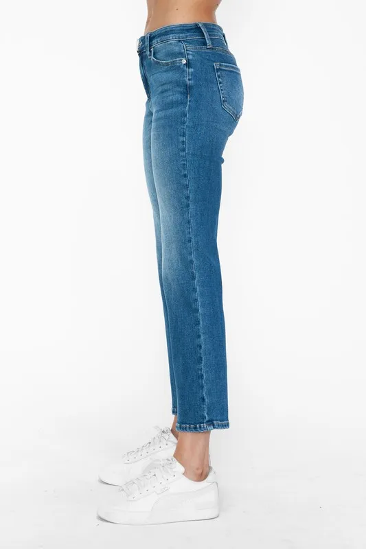 Full Size Cat's Whiskers Mid Rise Ankle Jeans, image 9