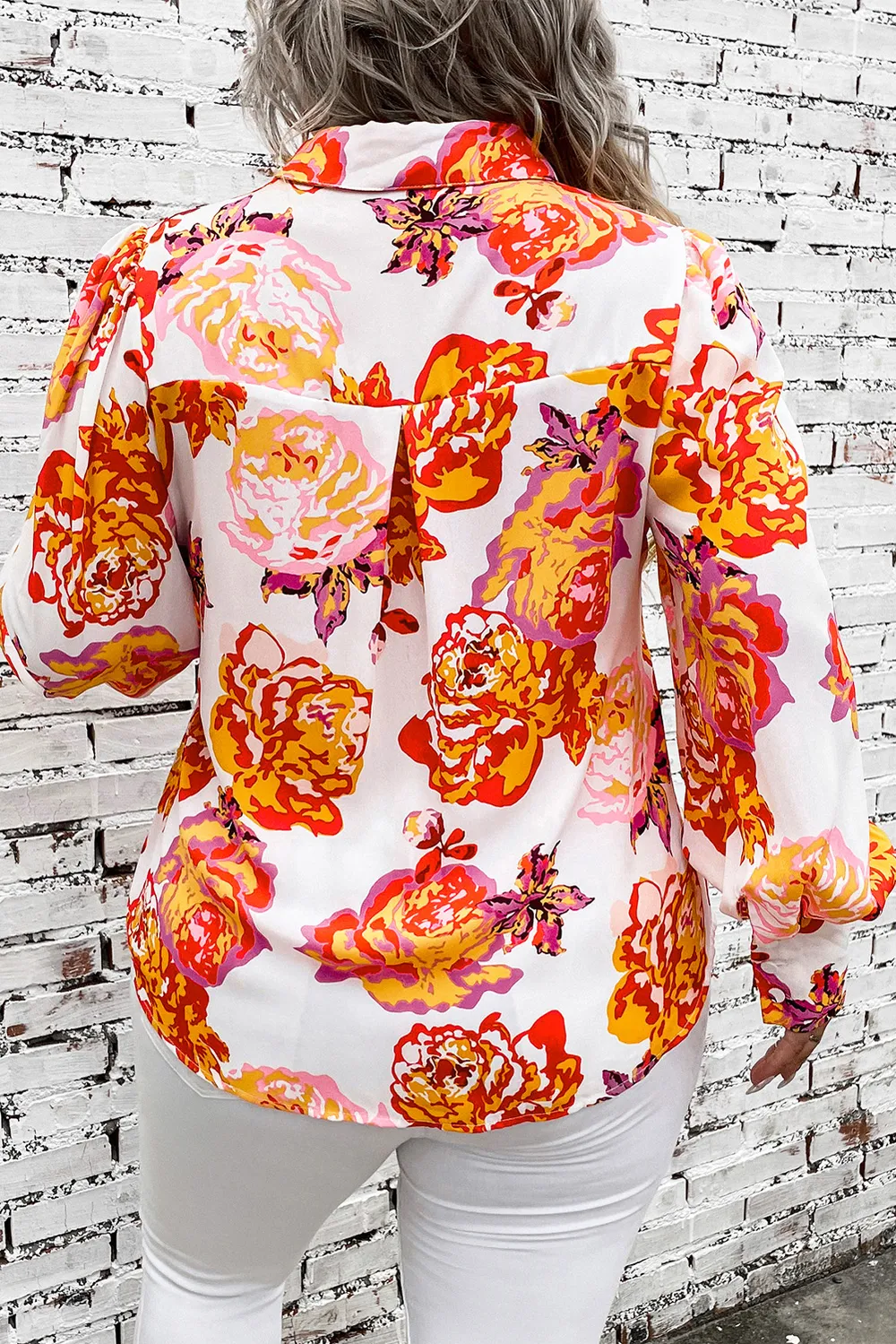 Plus Size Printed Long Sleeve Shirt, image 6