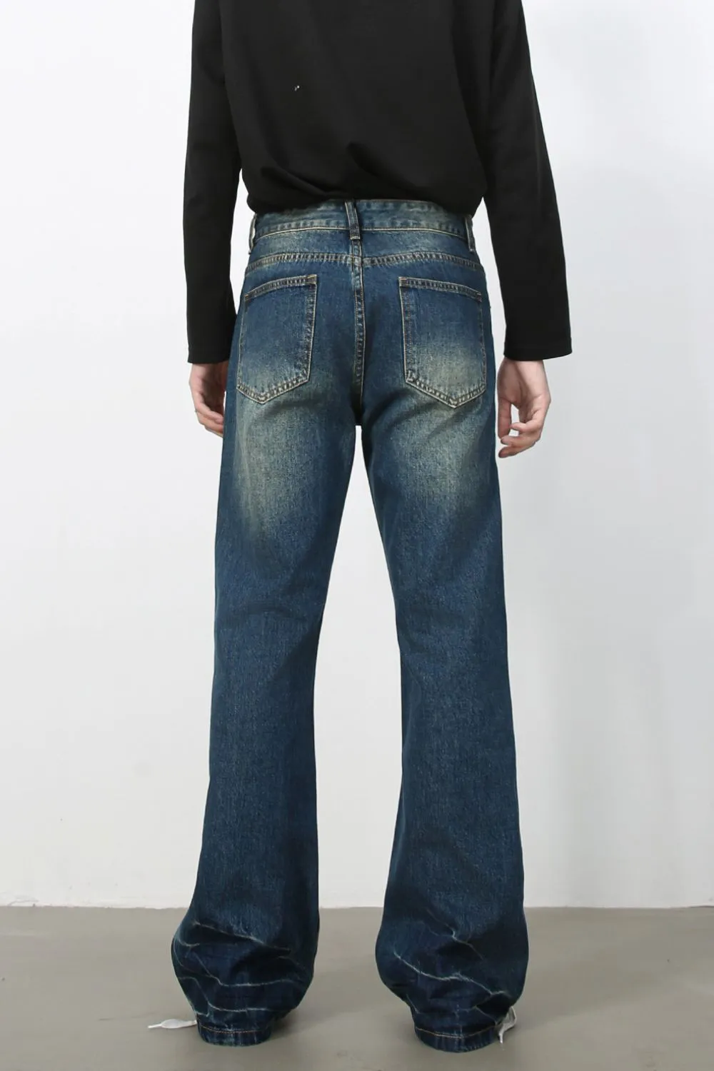Men's Bootcut Jeans with Pockets, image 3