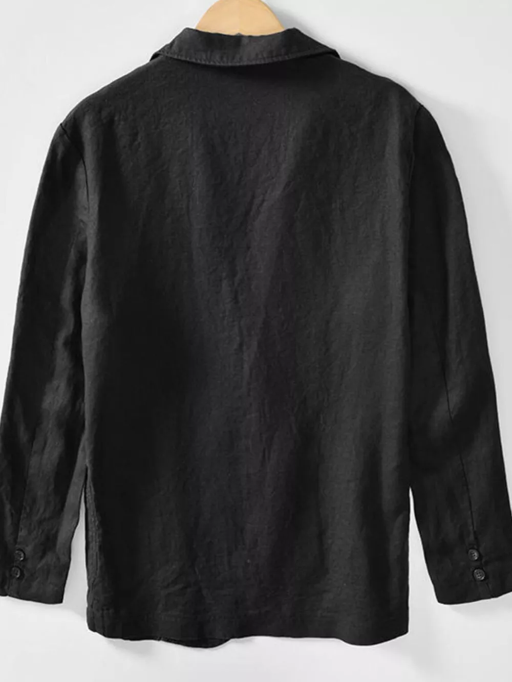 Men's Plus Size Button Up Long Sleeve Blazer, image 3
