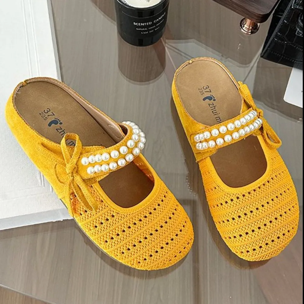 Hollow Out Round Toe Flat Slip-Ons, image 20