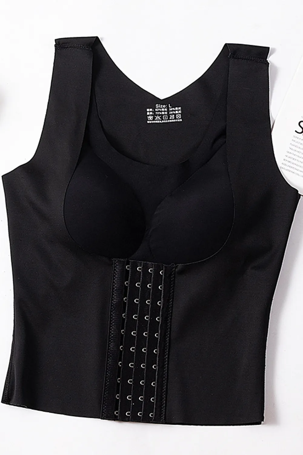 Scoop Neck Shapewear Tank with Removable Paddings, image 6