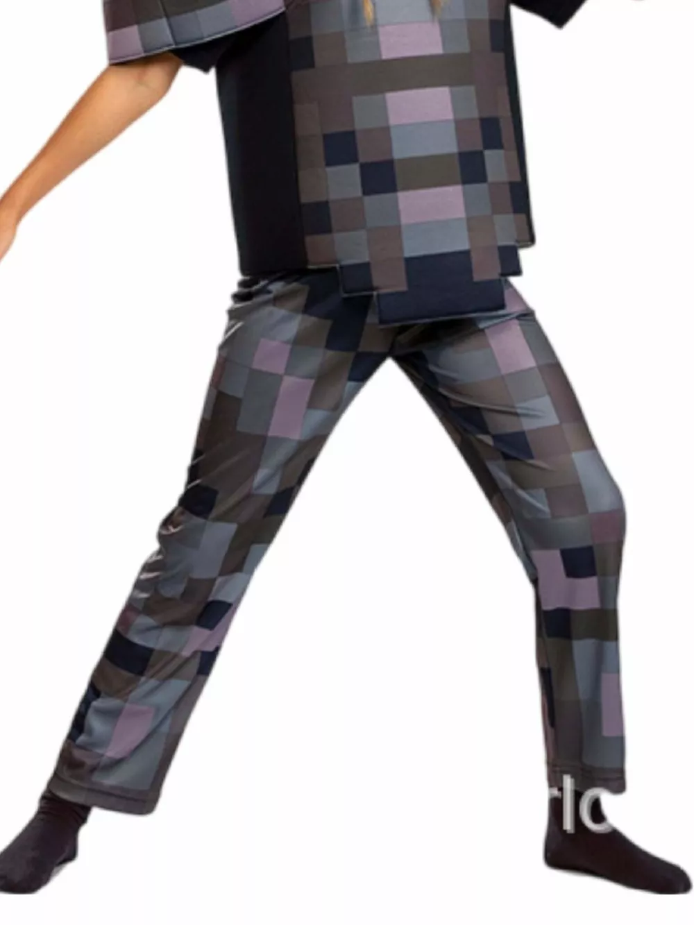 Children's Minecraft Pixelated Print Costume Set, image 12